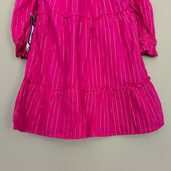 {GAP} Striped Tiered Dress in Pink & Gold - Girls XS (4/5) - NWT - Picture 7 of 11